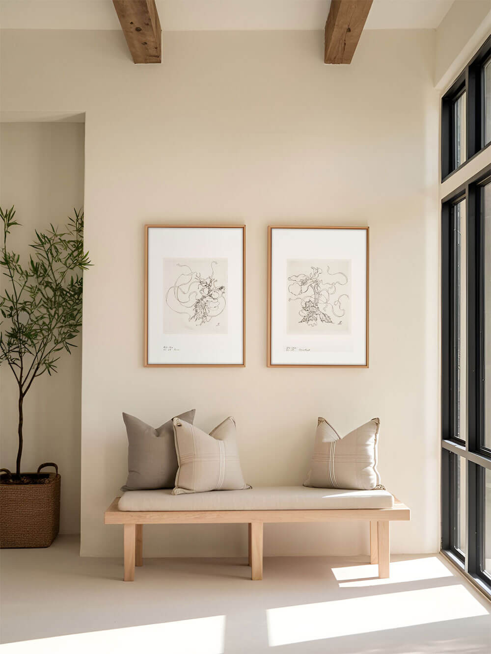 Vintage Chinoiserie Rose – Reproduktion französischer Porzellandesigns Modern Antique Prints